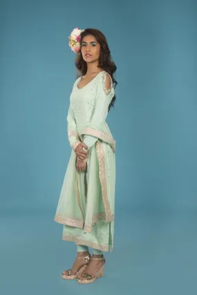 Chikankari Kurta Set - Mimosa