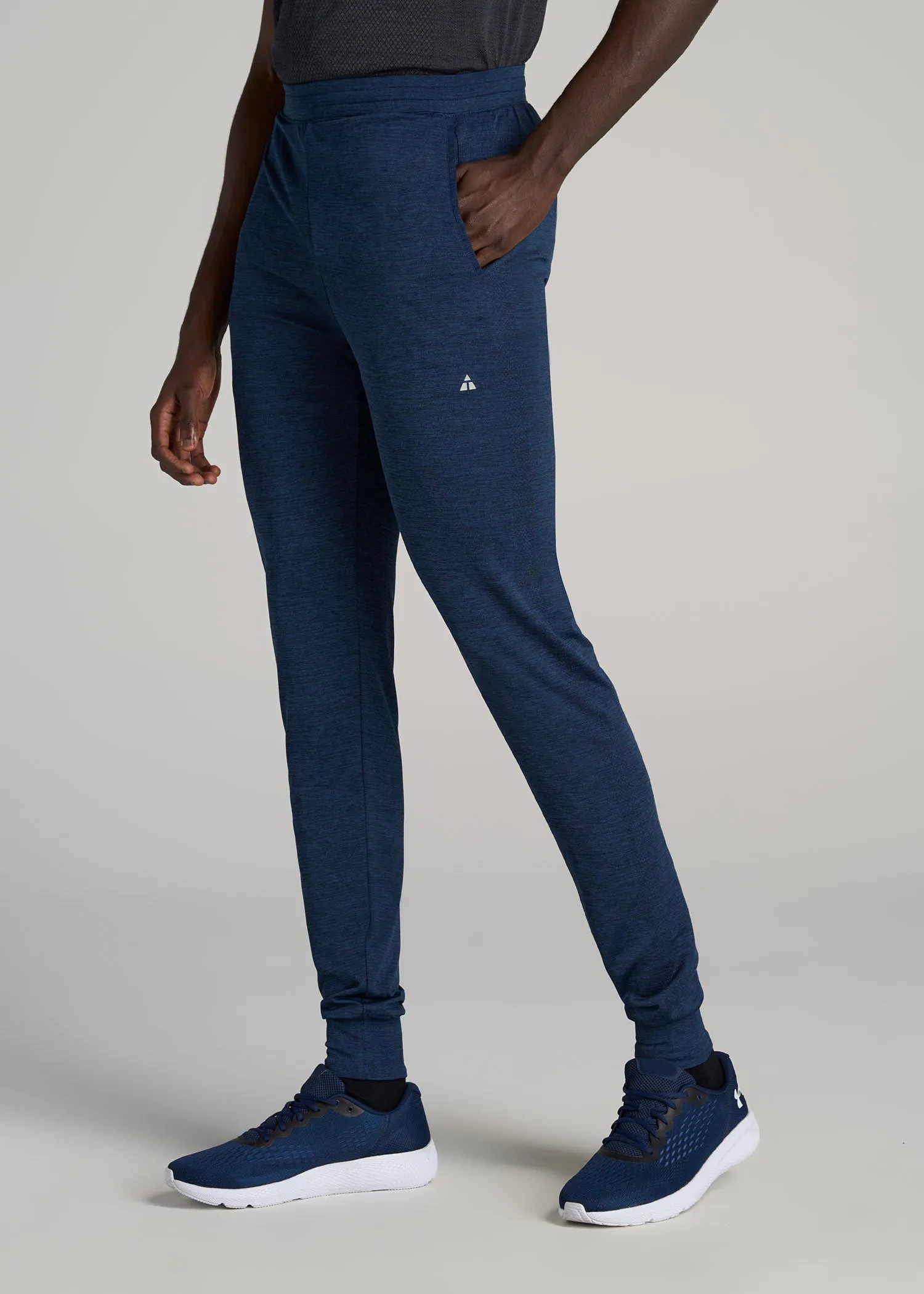 A.T. Performance Engineered Joggers for Tall Men in Navy Mix