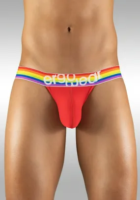 ErgoWear Thong MAX XV Pouch 3D Rainbow Gay Pride Thongs Red 1119 26