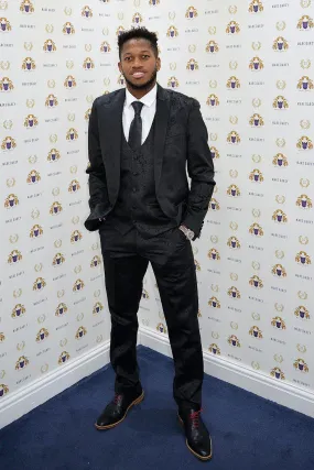 Fenerbahe And Brazil Midfielder Fred in Simon Black Velvet Suit