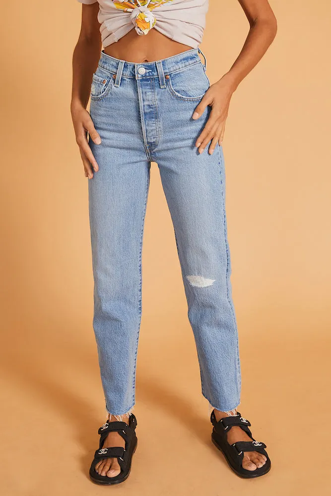 LEVI'S Ribcage Straight Ankle Jeans Tango Status