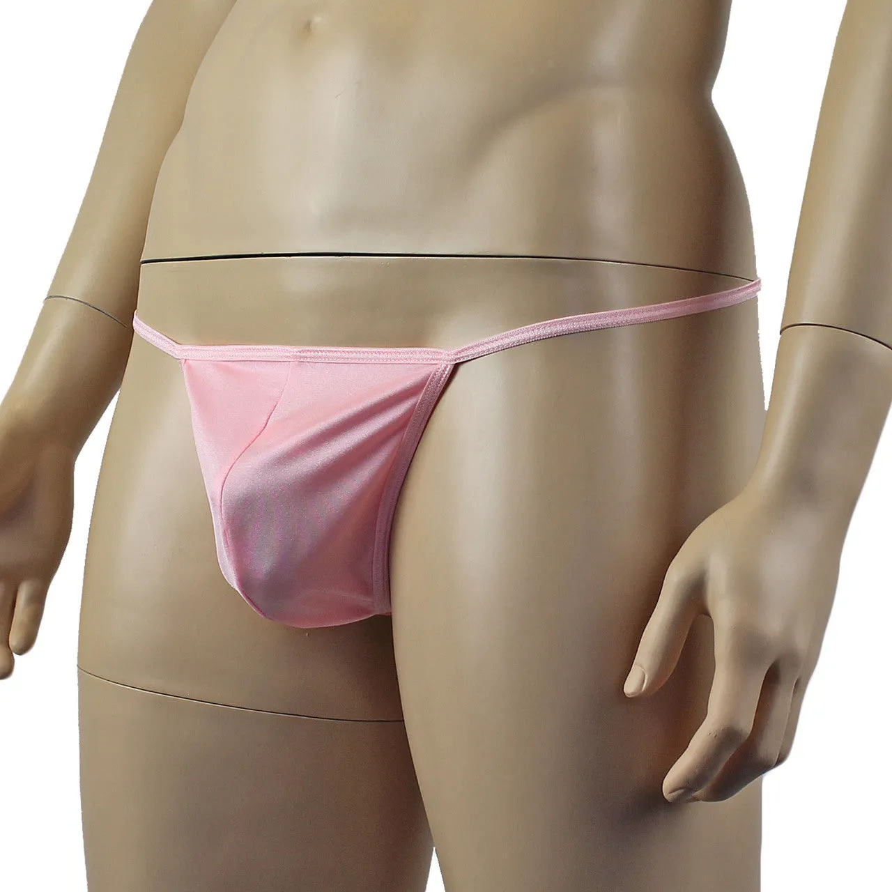 Mens Mick Keep It Simple Lycra Pouch G string with Thin Elastic Light Pink