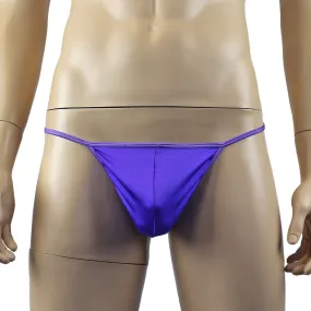 Mens Mick Keep It Simple Spandex Pouch G string with Thin Elastic Purple