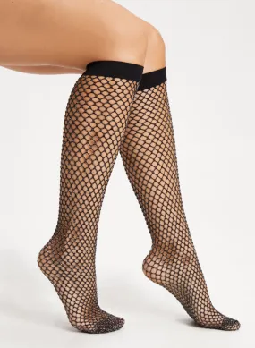 Mura - Knee-High Fishnet Socks