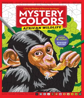 Mystery Colors - African Wildlife: Color By Number Coloring Book, Relax, Destress and Nurture Your Creative Side!