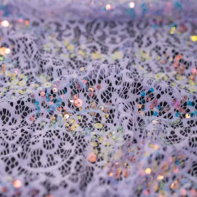 Precious Stretch Lace Sequin Fabric | Blue Moon Fabrics