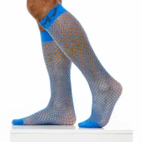 S/M Modus Vivendi Long Socks FishNet Blue XS1821 B62