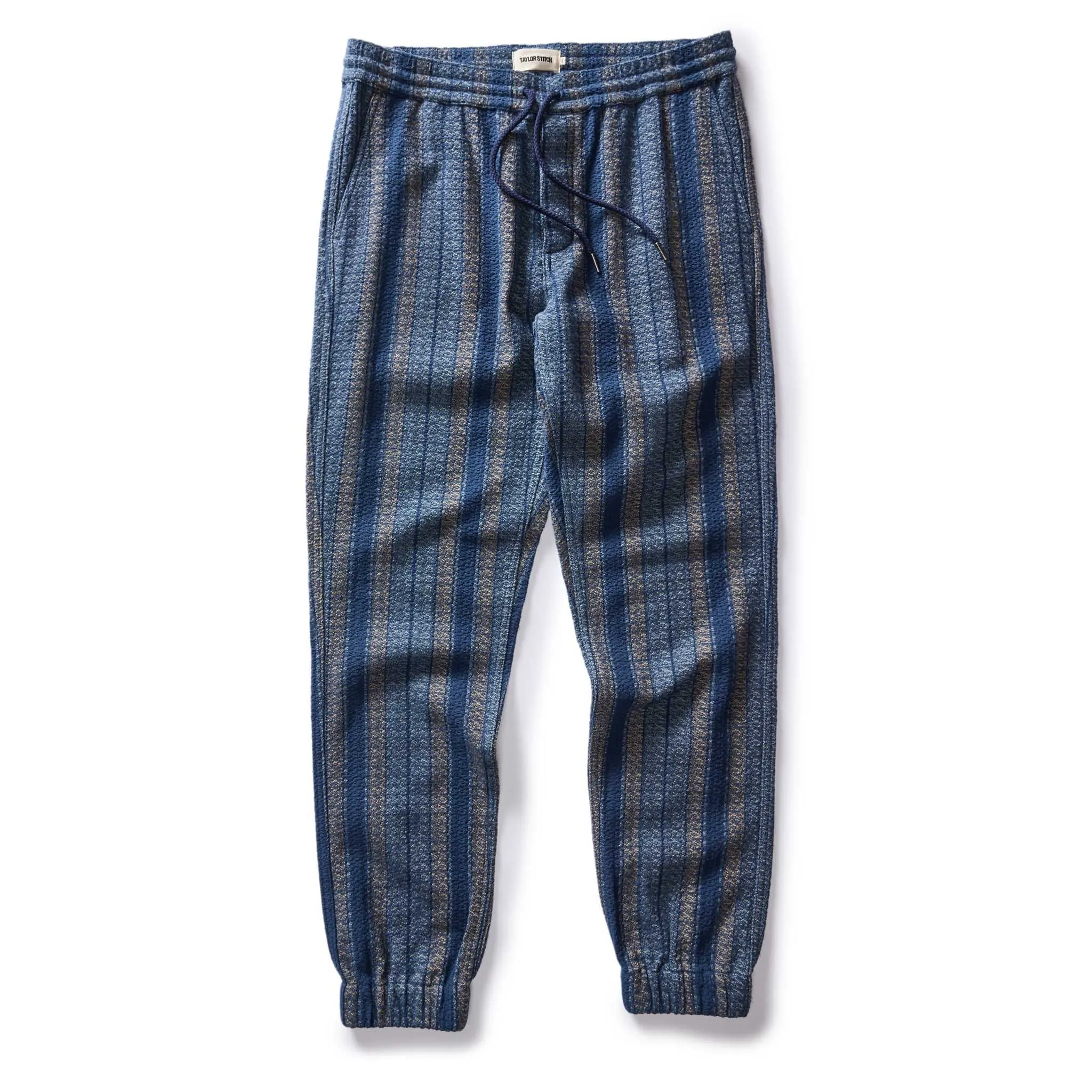 The Apres Pant in Marine Stripe