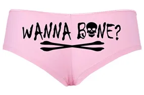 Wanna Bone?  Boyshorts  Light Pink