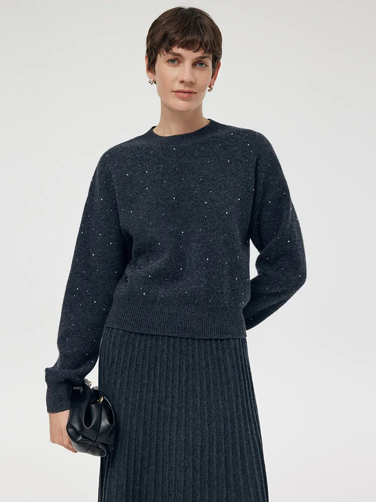 Wool Sequins Women Sweater