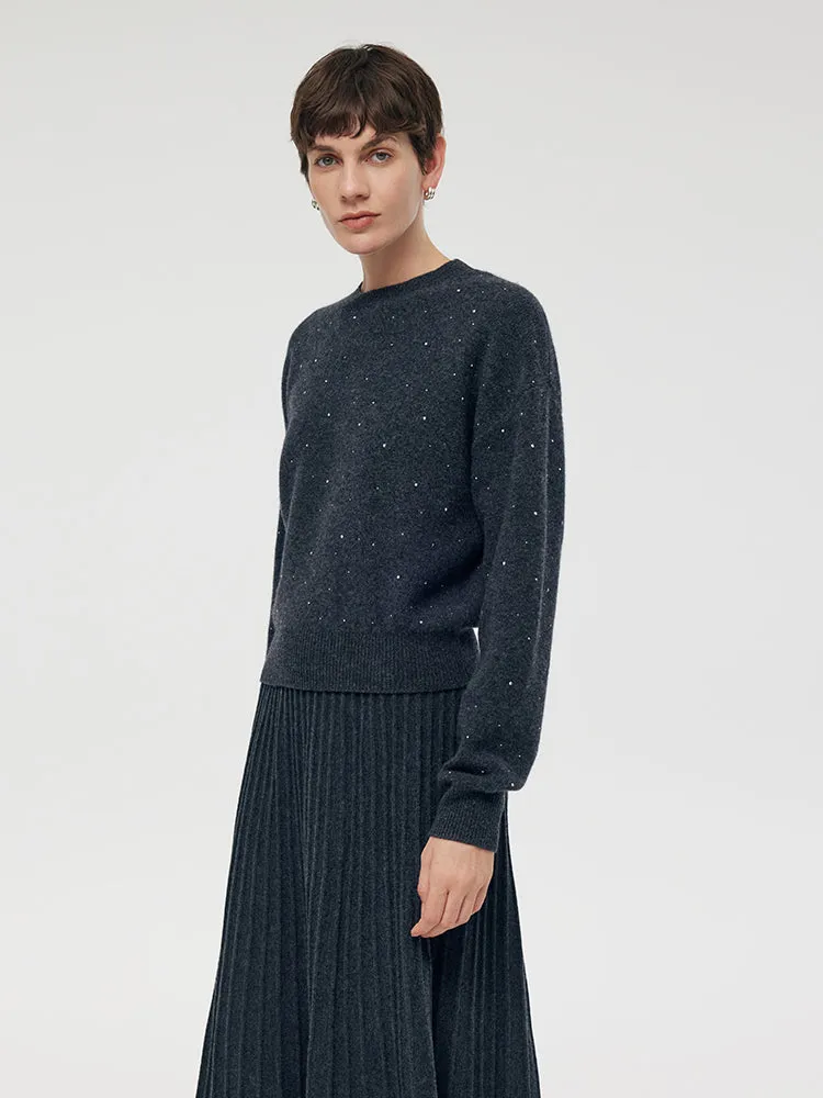 Wool Sequins Women Sweater