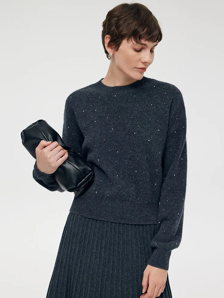 Wool Sequins Women Sweater