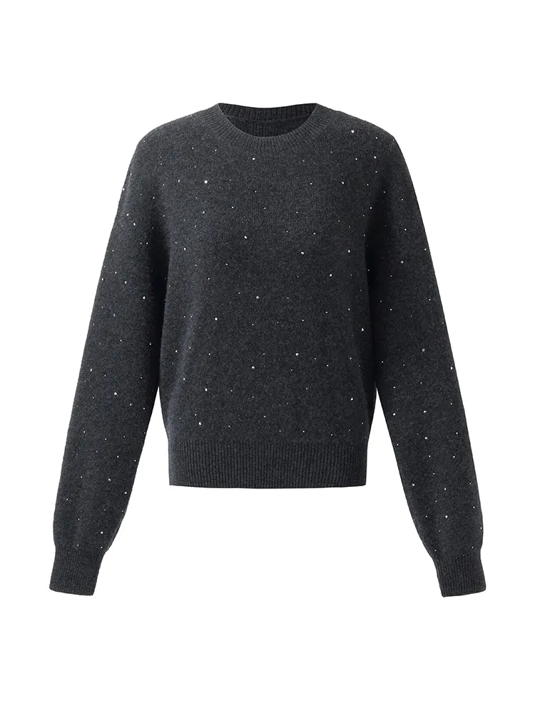 Wool Sequins Women Sweater