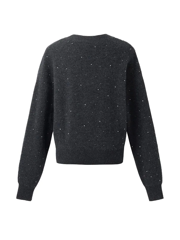 Wool Sequins Women Sweater